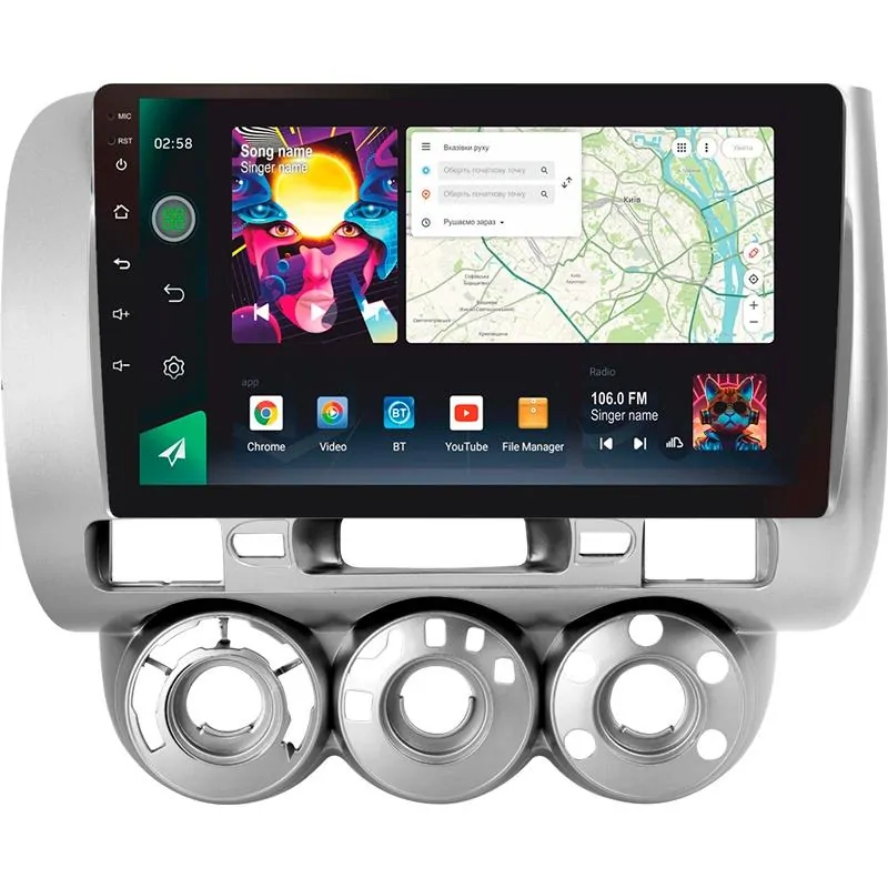 Штатна магнітола Sigma PRO 9464 Android 10 4+64 Gb 4G DSP Honda Jazz 1 GD Fit 1 2001 - 2009 9