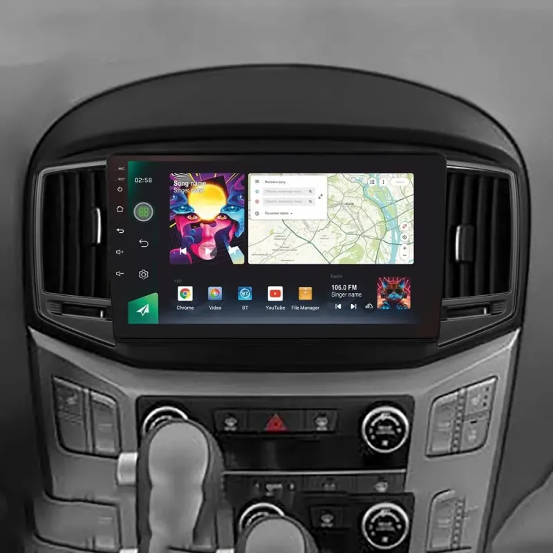 Штатная магнитола Sigma PRO 9464 Android 10 4+64 Gb 4G DSP Hyundai H1 II 2 TQ 2015-2021 (F2) 9