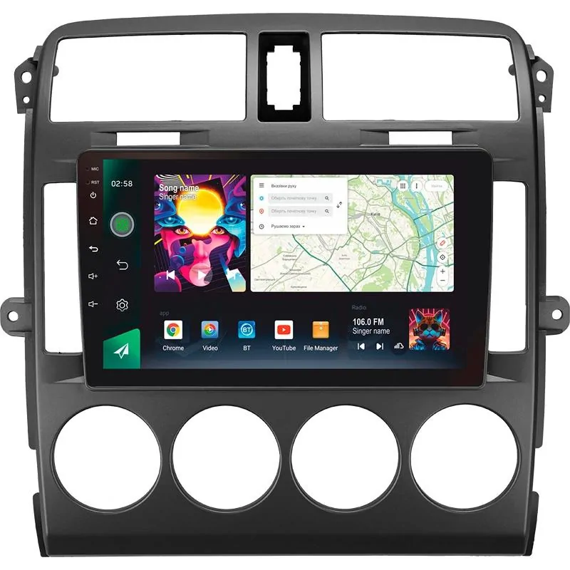 Штатная магнитола Sigma PRO 9464 Android 10 4+64 Gb 4G DSP KIA Carnival UP GQ 2002-2006 9
