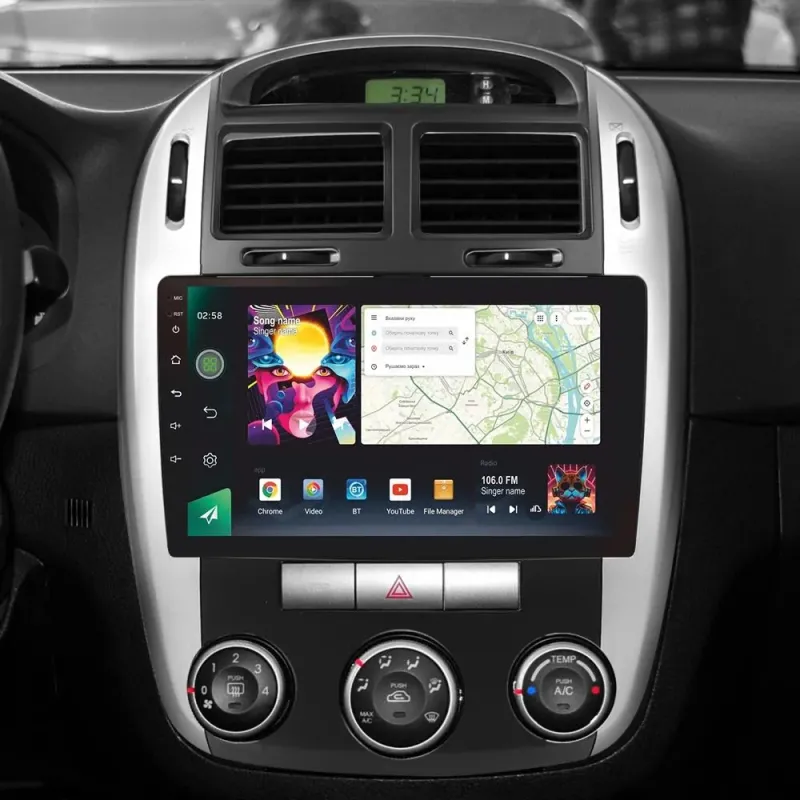 Штатная магнитола Sigma PRO 9464 Android 10 4+64 Gb 4G DSP KIA Cerato 1 LD 2004-2008 (F1) 9