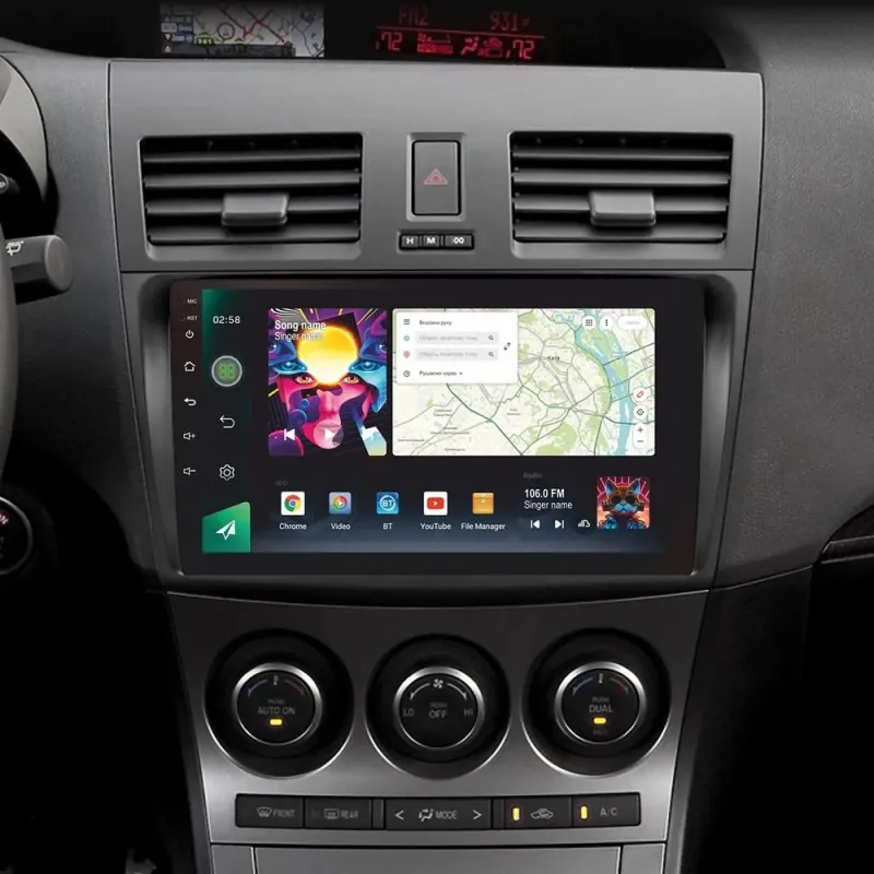 Штатная магнитола Sigma PRO 9464 Android 10 4+64 Gb 4G DSP Mazda 3 2 2009-2013 9