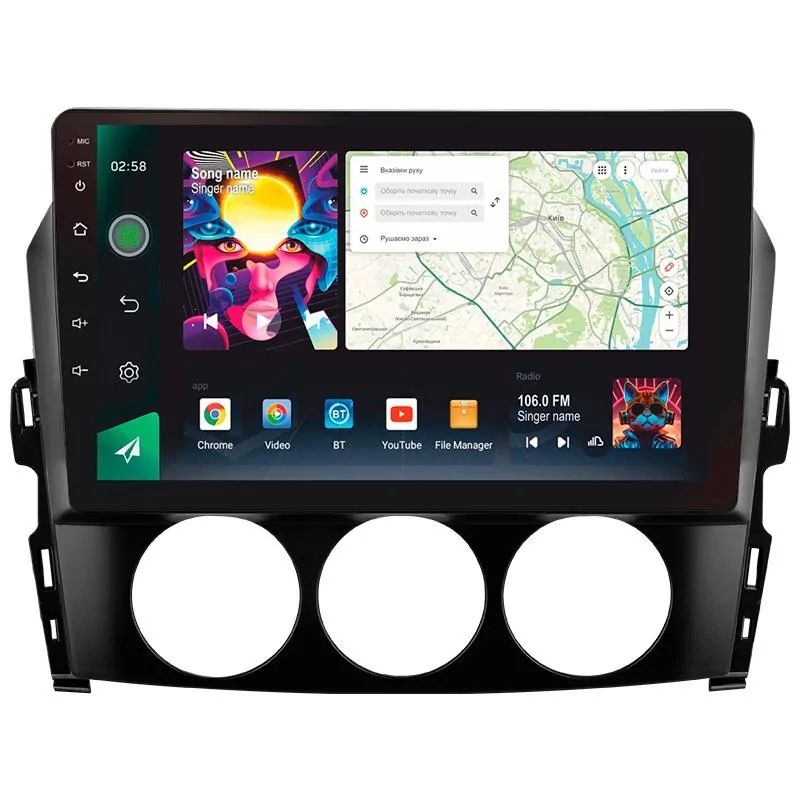 Штатная магнитола Sigma PRO 9464 Android 10 4+64 Gb 4G DSP Mazda MX-5 III 3 NC 2008-2015 9