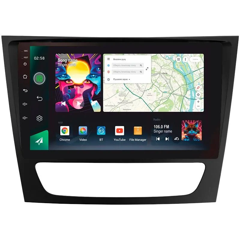 Штатная магнитола Sigma PRO 9464 Android 10 4+64 Gb 4G DSP Mercedes Benz E Class S211 W211 2002-2009 CLS Class C219 2004-2010 9