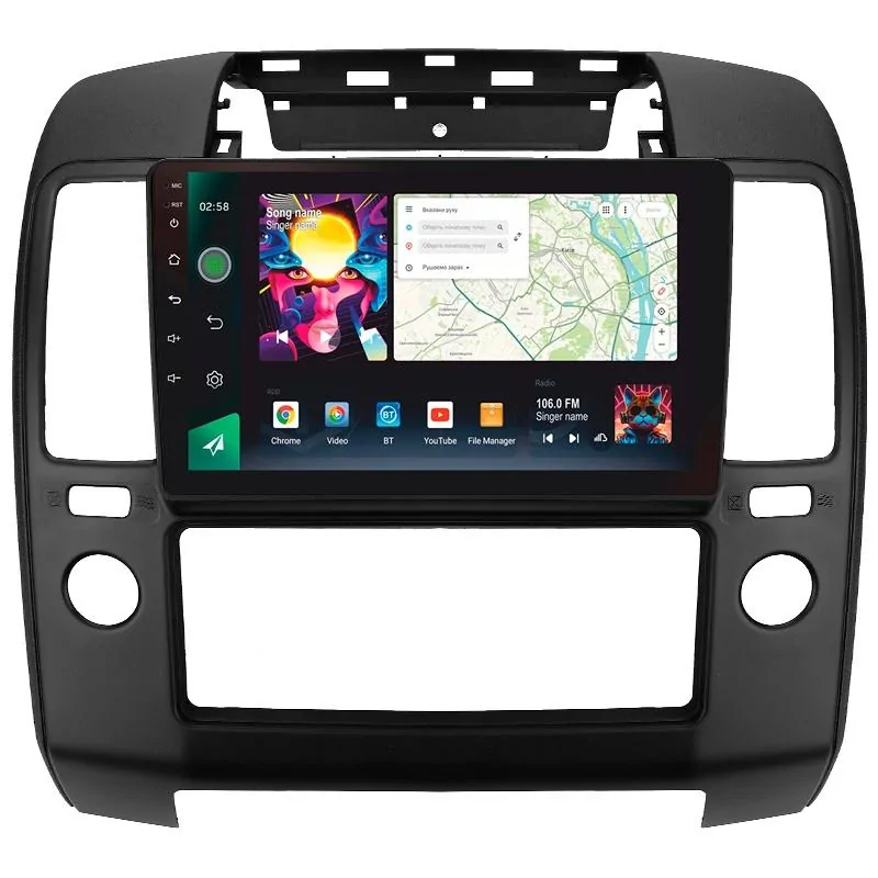 Штатная магнитола Sigma PRO 9464 Android 10 4+64 Gb 4G DSP Nissan Navara 3 D40 2004-2010 (F2) 9