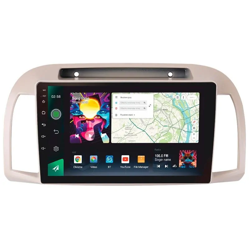 Штатная магнитола Sigma PRO 9464 Android 10 4+64 Gb 4G DSP Nissan March 3 K12 2002-2010 9