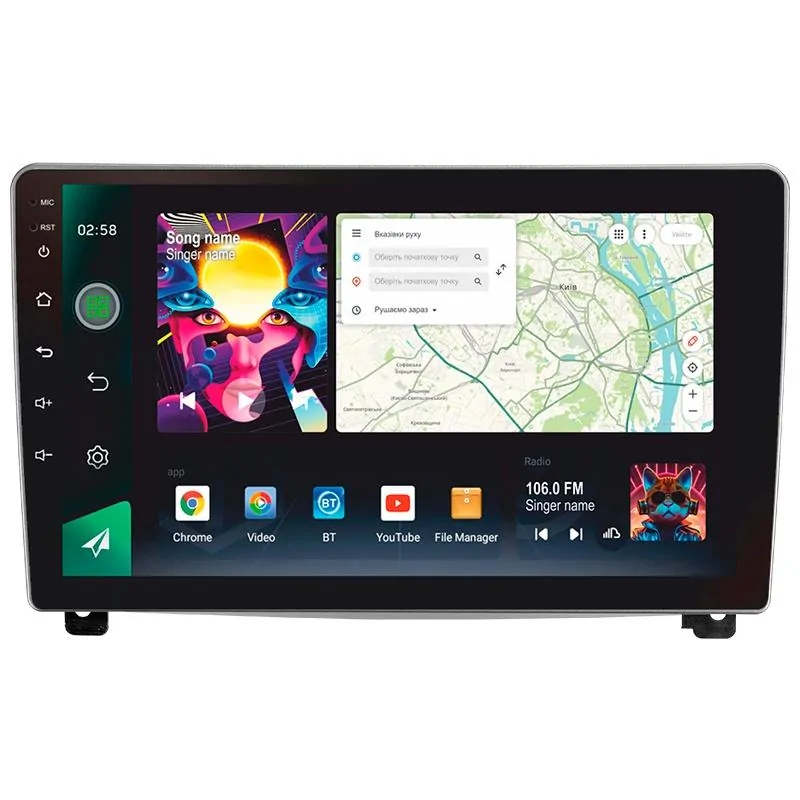 Штатная магнитола Sigma PRO 9464 Android 10 4+64 Gb 4G DSP Peugeot 407 1 2004 - 2011 (F1) 9