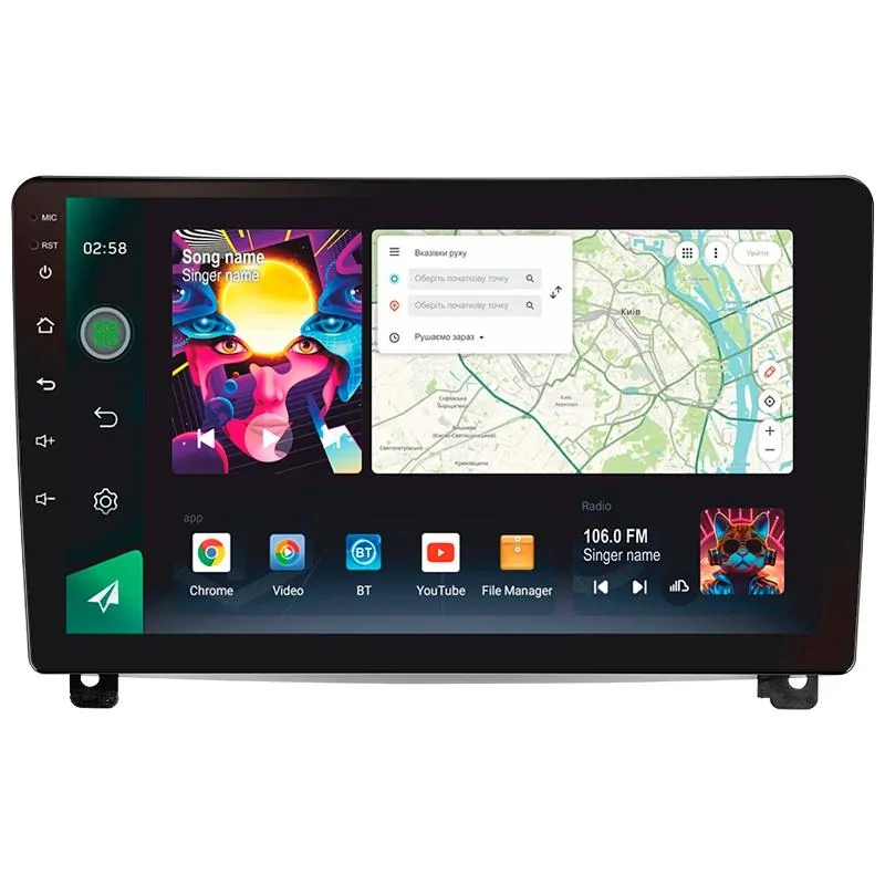 Штатная магнитола Sigma PRO 9464 Android 10 4+64 Gb 4G DSP Peugeot 407 1 2004 - 2011 (F2) 9
