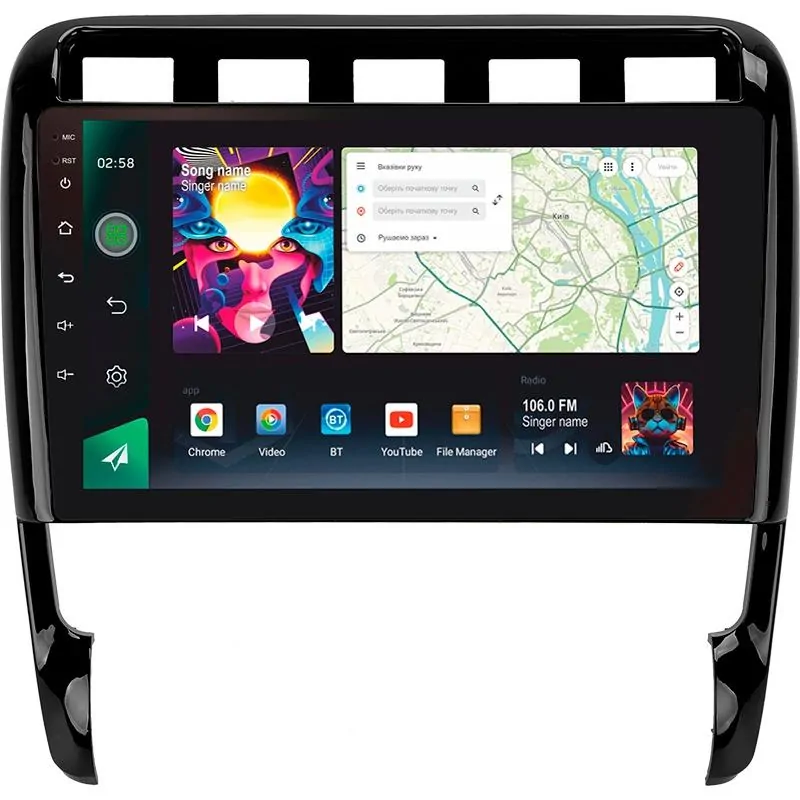 Штатная магнитола Sigma PRO 9464 Android 10 4+64 Gb 4G DSP Porsche Cayenne I 1 9PA 2002-2010 9