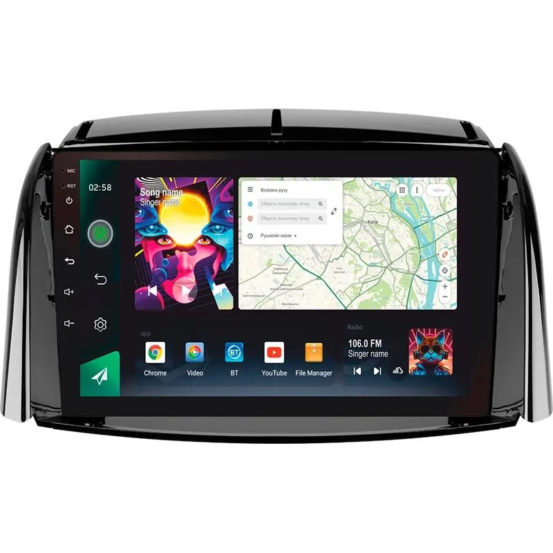Штатная магнитола Sigma PRO 9464 Android 10 4+64 Gb 4G DSP Renault Koleos 2008 - 2016 (B) 9
