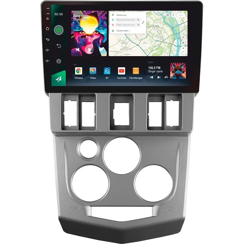 Штатная магнитола Sigma PRO 9464 Android 10 4+64 Gb 4G DSP Renault Logan 1 2004-2009 9