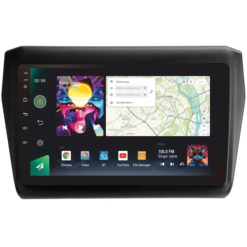 Штатная магнитола Sigma PRO 9464 Android 10 4+64 Gb 4G DSP Suzuki Swift 5 2016-2020 9