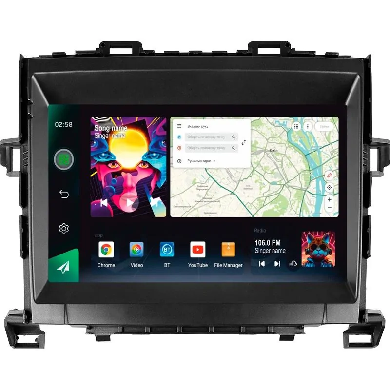 Штатная магнитола Sigma PRO 9464 Android 10 4+64 Gb 4G DSP Toyota Alphard H20 2008-2014 9