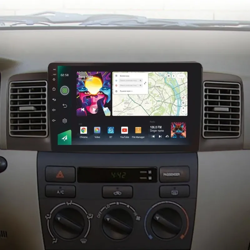 Штатная магнитола Sigma PRO 9464 Android 10 4+64 Gb 4G DSP Toyota Corolla E130 E120 2000-2004 9