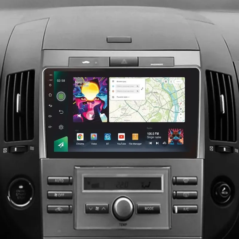 Штатная магнитола Sigma PRO 9464 Android 10 4+64 Gb 4G DSP Toyota Corolla Verso AR10 2004 - 2009 (F2) 9