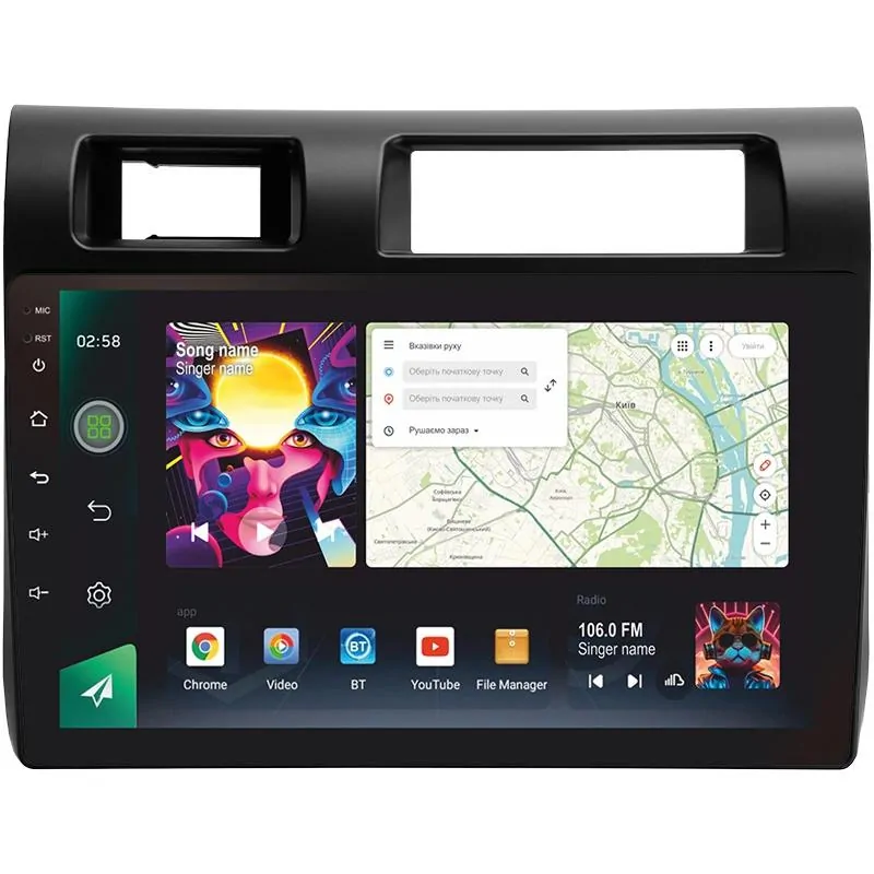 Штатная магнитола Sigma PRO 9464 Android 10 4+64 Gb 4G DSP Toyota Land Cruiser 70 Series LC 79 2007-2020 9