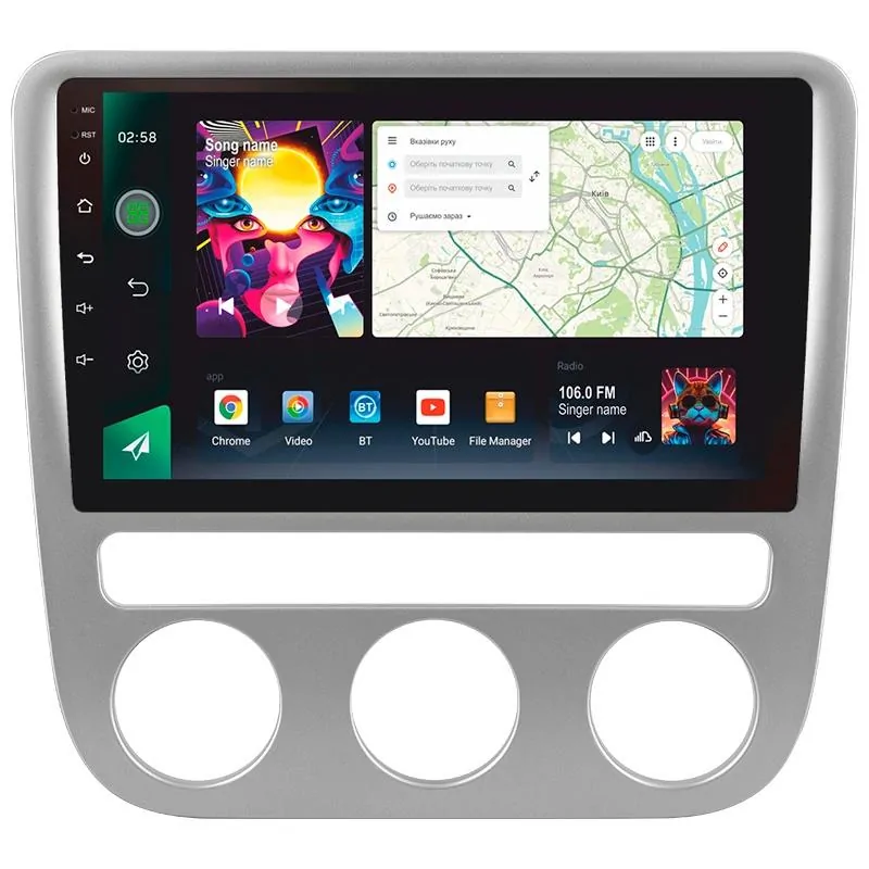Штатная магнитола Sigma PRO 9464 Android 10 4+64 Gb 4G DSP Volkswagen Scirocco 3 III Mk3 2008-2014 (F5) 9