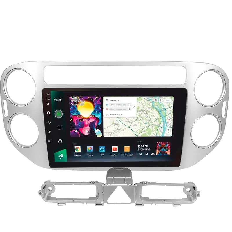 Штатная магнитола Sigma PRO 9464 Android 10 4+64 Gb 4G DSP Volkswagen Tiguan 1 NF 2006-2017 (F2) 9