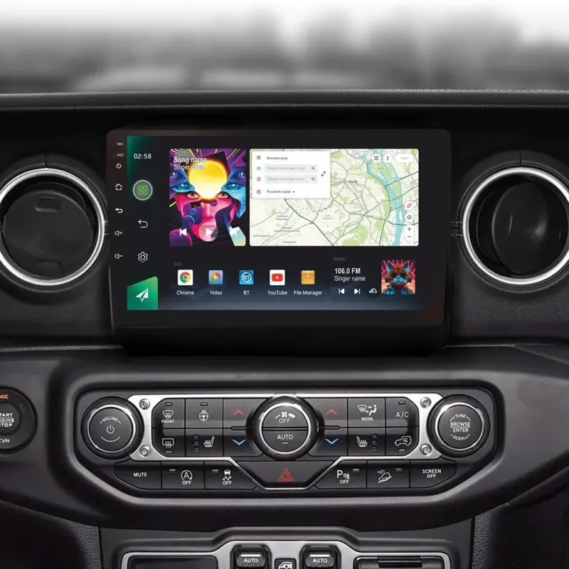 Штатная магнитола Sigma PRO 9464 Android 10 4+64 Gb 4G DSP Jeep Wrangler 4 JL 2018-2019 9