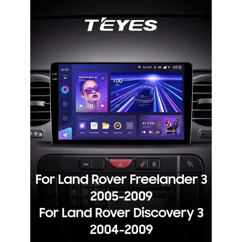 Штатная магнитола Teyes CC3 6+128 Gb с круговым обзором 360 Land Rover Freelander 3 2005-2009 Discovery 3 2004-2009 9