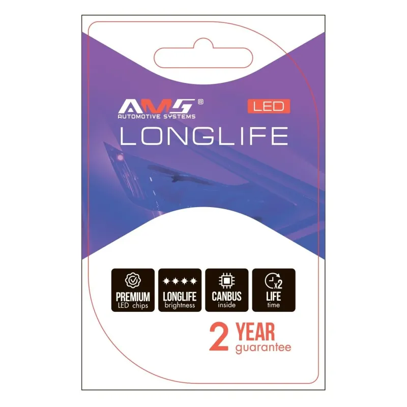 Светодиодная лампа Longlife P21W 1156 6000K