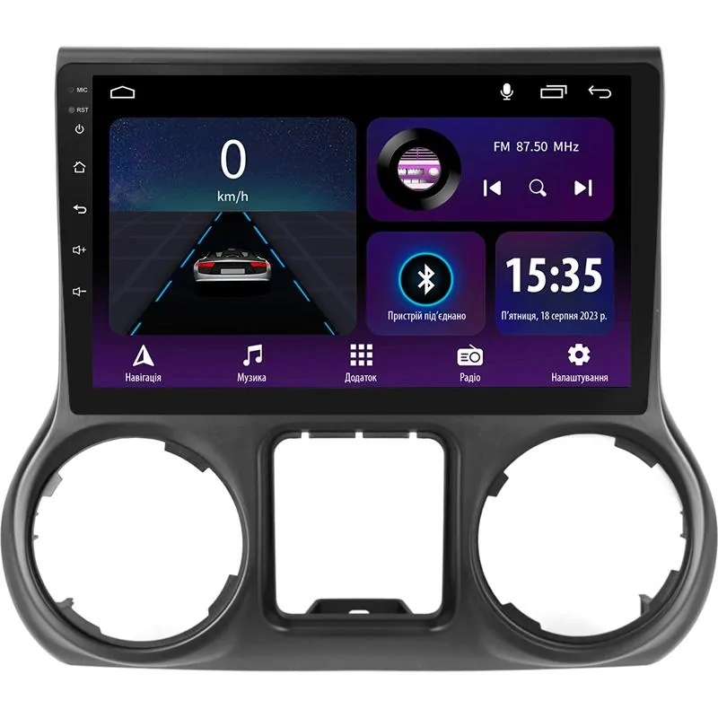 Штатная магнитола Sigma E10232 Android 10 2+32 Gb Jeep Wrangler 3 JK 2010-2017 (L14) 10