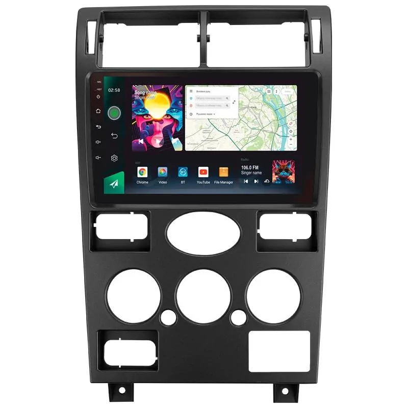 Штатна магнітола Sigma PRO 9464 Android 12 4+64 Gb 4G DSP Ford Mondeo 3 2000-2007 (F1) 9