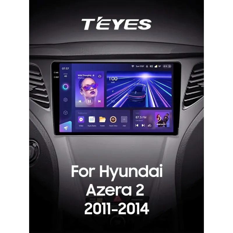 Штатная магнитола Teyes CC3 4+32 Gb Hyundai Azera 2 II 2011-2014 9