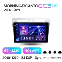 Штатная магнитола Teyes CC3 6+128 Gb с круговым обзором 360 KIA Morning picanto 2007-2011 9