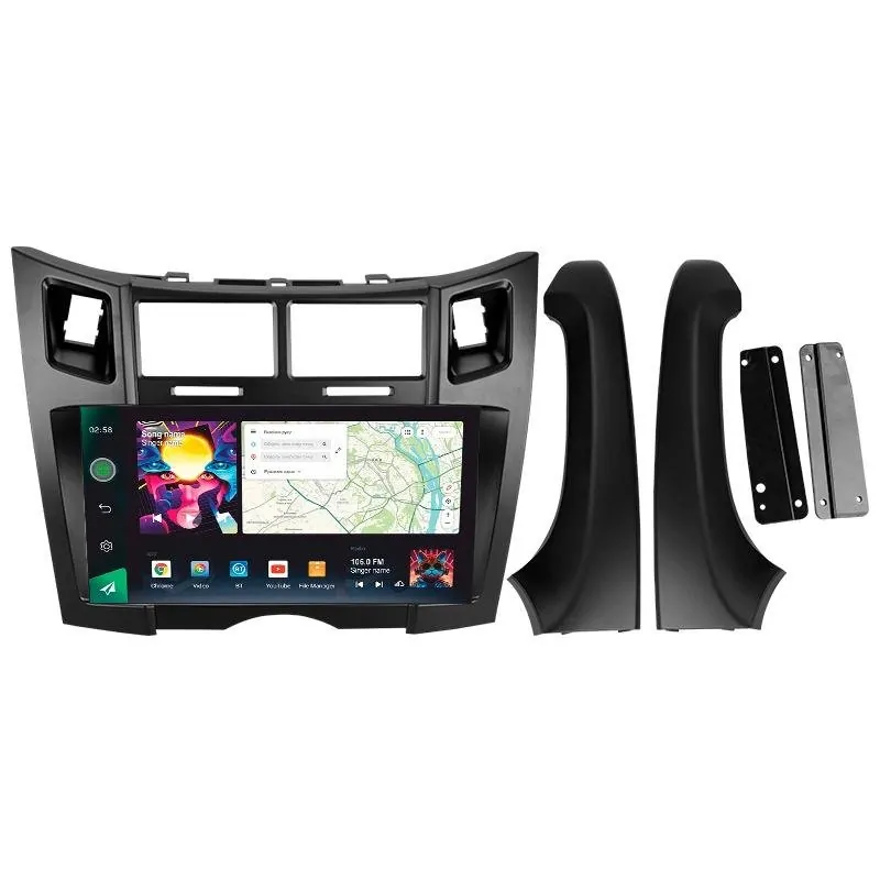 Штатная магнитола Sigma PRO 9464 Android 10 4+64 Gb 4G DSP Toyota Yaris 2 XP90 2005-2012 (F2) 9