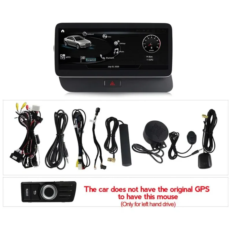 Штатная магнитола Ams Audi Q5 2009-2018 no GPS 4+64Gb 12.3