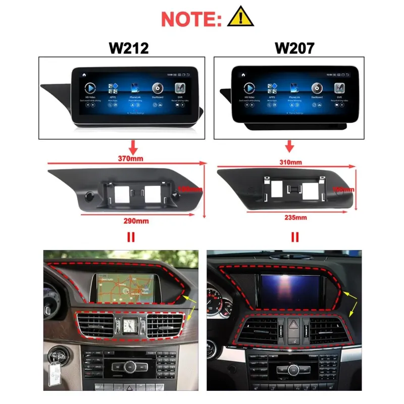 Штатная магнитола Ams Mercedes BENZ E-Class W207 NTG5.0 2015 4+64Gb 10.25
