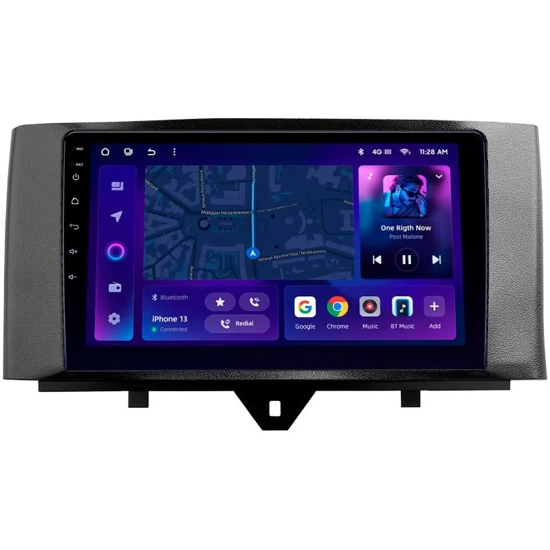 Штатная магнитола Ams MOSS M2 4+32 Gb Mercedes Benz Smart Fortwo 2 2010-2015 (F1) 9