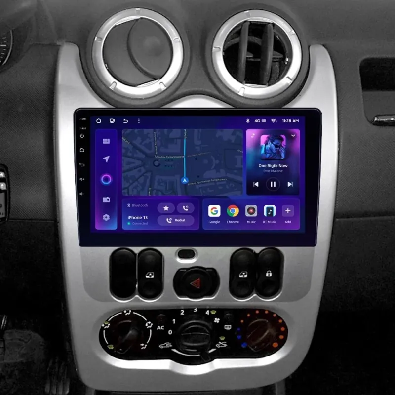 Штатная магнитола Ams MOSS M2 4+32 Gb Renault Logan 1 Sandero For Dacia Duster 2009-2017 9