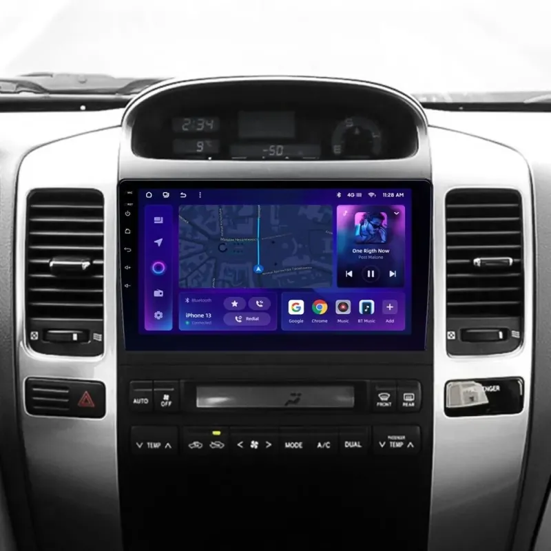 Штатная магнитола AMS MOSS M2 4+32 Gb Toyota Land Cruiser Prado 120 3 III For Lexus GX470 GX 470 J120 2002-2009 (F1) (A) 9