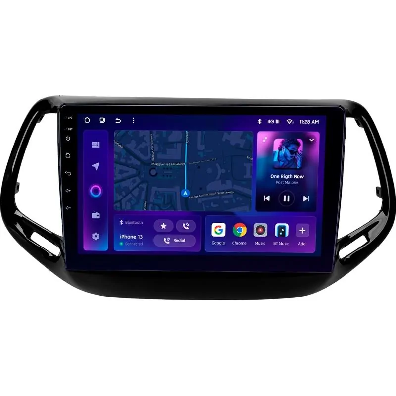 Штатная магнитола Ams MOSS M2 4+32 Gb Jeep Compass 2 MP 2016-2018 10