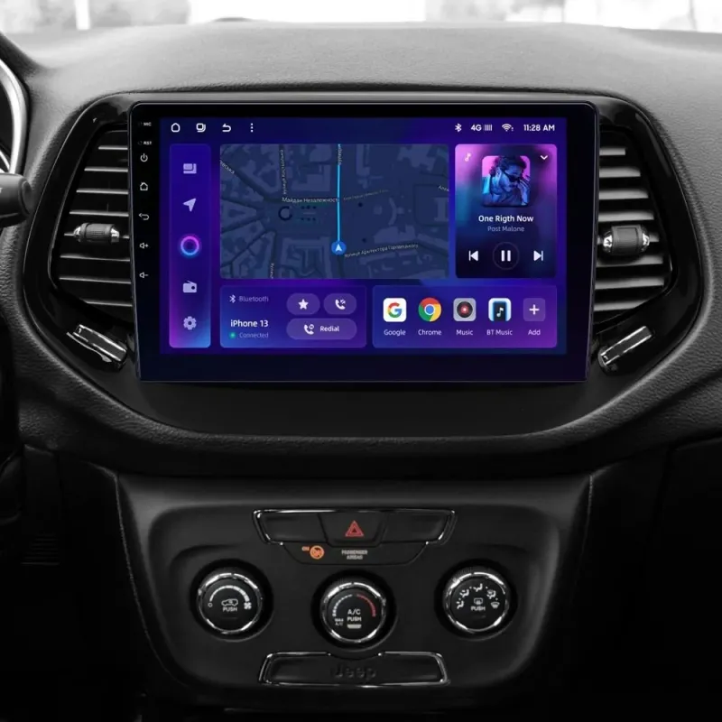 Штатная магнитола Ams MOSS M2 4+32 Gb Jeep Compass 2 MP 2016-2018 10