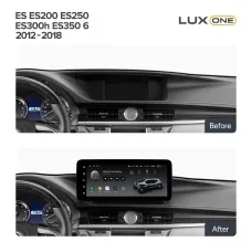 Штатная магнитола Teyes LUX ONE 6+128 Gb Lexus ES ES200 ES250 ES300h ES350 XV60 VI 6 2012-2018 (C) 12.3