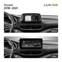 Штатная магнитола Teyes LUX ONE 6+128 Gb Hyundai Tucson (1 Din) 2018-2021 12.3