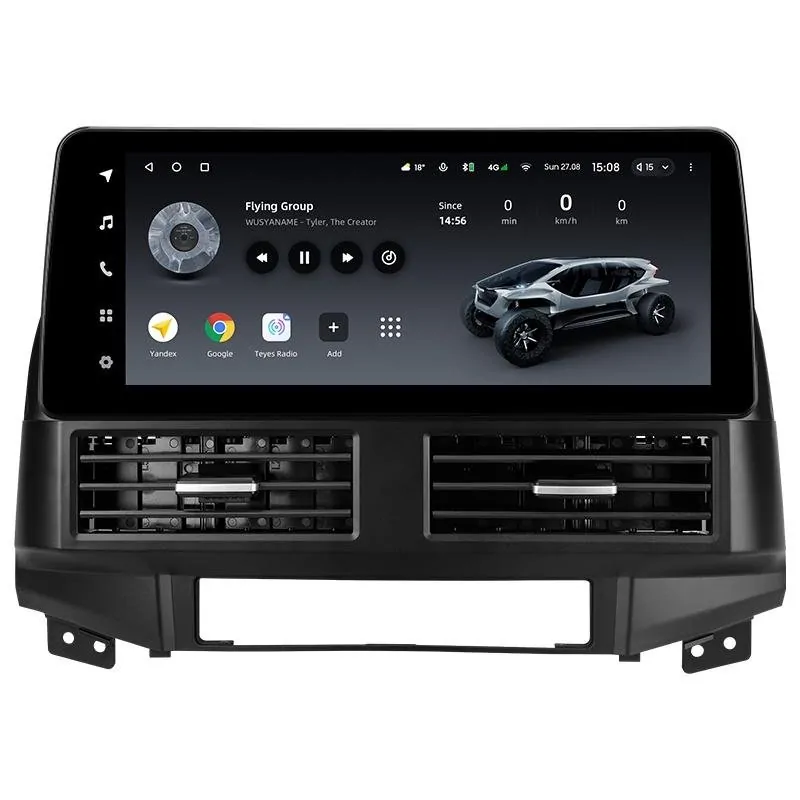 Штатная магнитола с круговым обзором Teyes CC3 6+128 Gb 360 Hyundai Santa Fe 2 2006-2012 12.3