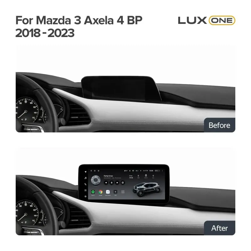 Штатная магнитола с круговым обзором Teyes CC3 6+128 Gb 360 Mazda 3 Axela 4 BP 2018-2023 (B) 12.3