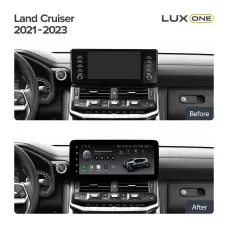 Штатная магнитола с круговым обзором Teyes CC3 6+128 Gb 360 Toyota Land Cruiser J300 300 (F1) 2021-2023 (B) 12.3