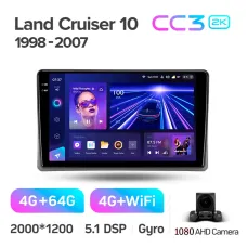 Штатна магнітола Teyes CC3 4+64 Gb Toyota Land Cruiser 10 J100 100 1998-2007 9