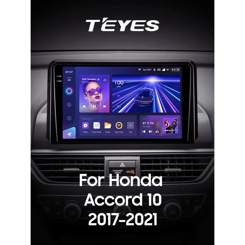 Штатная магнитола Teyes CC3 4+32 Gb Honda Accord 10 CV X 2017 - 2021 (A) 9