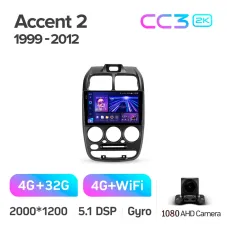 Штатная магнитола Teyes CC3 4+32 Gb Hyundai Accent II 2 LC2 (F1) 1999-2012 9