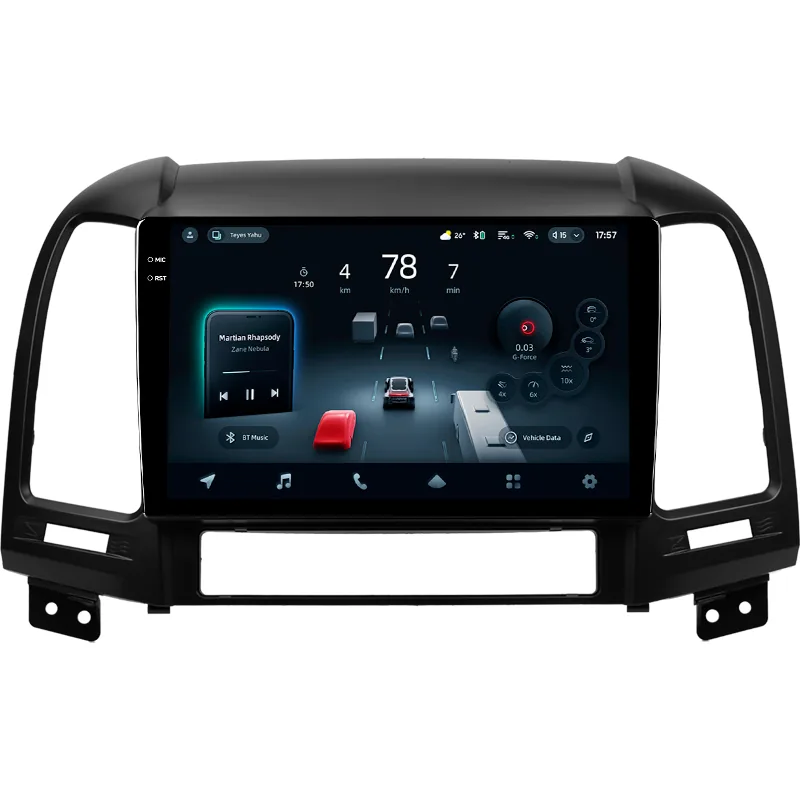 Штатная магнитола Teyes CC4 PRO 8+128 Gb Hyundai Santa Fe 2 2006-2012 9