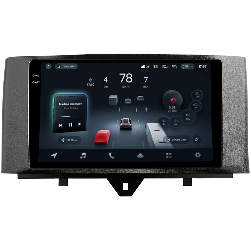 Штатная магнитола Teyes CC4 PRO 8+128 Gb Mercedes Benz Smart Fortwo 2 2010-2015 (F1) 9