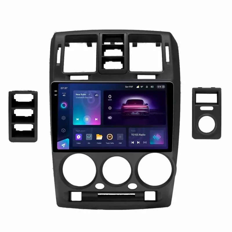 Штатная магнитола с круговым обзором Teyes CC3 6+128 Gb 360 Hyundai GETZ 1 2002-2011 LHD BLACK 9