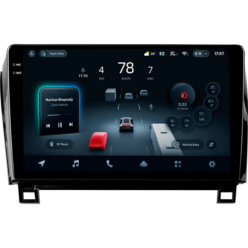 Штатная магнитола Teyes CC4 PRO 8+128 Gb Toyota Tundra XK50 2007-2013 Sequoia XK60 2008-2017 10