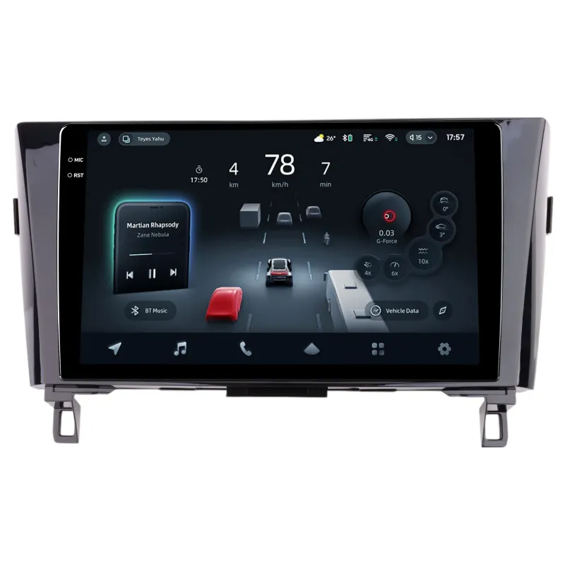 Штатная магнитола Teyes CC4 PRO 8+128 Gb Nissan X-Trail Qashqai ROGUE 2014-2020 UV Black 10