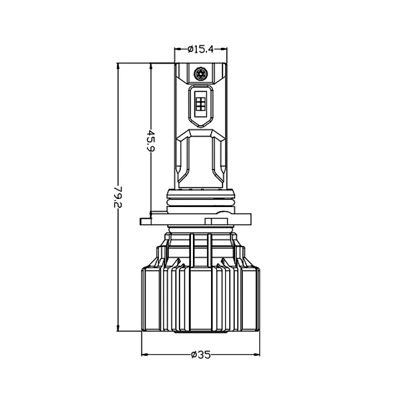 LED лампа AMS VISION-R H10 5500K CANBUS